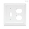 64544 White Architect Single Switch / Duplex Cover