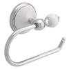 126647 Alexandria Bath Toilet Paper Holder Chrome & White Ceramic