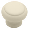 PJ4075C-IVW 1 1/2" Wood Ivory Finish Cabinet Drawer Knob