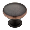 PN2001-VBC 1 1/4" Bronze & Copper Hollow Round Cabinet Drawer Knob