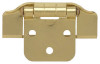 SC9460-BP 2 1/4" x 1 1/2" Polished Brass Self-Closing Cabinet Hinges 2 Pack