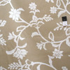 Vicki Payne Crewel Taupe Cotton HOME DECOR Fabric By Yd