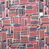 Tim Holtz PWTH041 Correspond?ence Air Mail Red Cotton Fabric By Yard