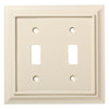 W10763-LAL Lt. Almond Architect Double Switch Cover Plate