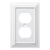 W10766-PW Pure White Architect Single Duplex Cover Plate