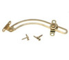 L1086XC  Curved Friction Lid Support Left Hand Mount Brass