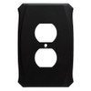 Brainerd Serene W34473-FB Flat Black Single Duplex Cover Plate