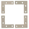 Young House Love P31127C-SN Campaign Hardware Corners Satin Nickel 4 Pack