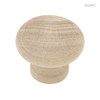 P10512C-BIR  Birch Wood Round Cabinet Drawer Knob LOT OF 6