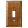 W29444-DCL Huntsfield Caramel Wood Single Switch Cover Plate