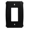 Brainerd Serene W34474-FB Flat Black Single GFCI Cover Plate