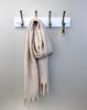 R30799-PWN Mandara 18" 4Hook Coat/Hat Rail White w/ Satin Nickel Hooks