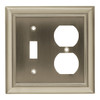 W10538-SN Satin Nickel Architect Single Switch / Duplex Cover