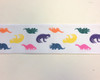 Dinosaurs Fabric Grosgrain Ribbon 10 Yds 2 1/4" Wide