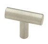 Liberty P02140C-SS 1 1/2" Stainless Steel Bar Knob Drawer Pull 4 Pack