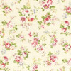 Tanya Whelan SATW059 Petal Scattered Roses Ivory Sateen Home Decor Fabric By Yd