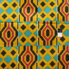 African Tribal Kente Print T-5016 Polished Cotton Fabric By The Yard