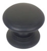 Liberty P61603-FB  Round Wide Base 1 1/4" Cabinet Drawer Knob Flat Black