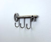 Liberty K30196-904 Vintage Style 3 Hook Key Rail Heirloom Silver Finish