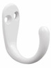 Liberty B12093V-W Single Prong Hook White Finish Pack of 6