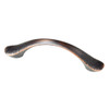 P23932W-VBC Bronze & Copper Dual Mount 3" & 3 3/4" Hammered Vuelo Cabinet Pull