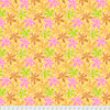 Philip Jacobs PWPJ093 Lacy Leaf Yellow Cotton Quilting Fabric By Yard