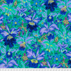 Philip Jacobs PWPJ092 Orchids Blue Cotton Quilting Fabric By Yard