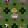 Tula Pink PWTP104 Holiday Homies Buck Buck Goose Pine Cotton Fabric By Yard