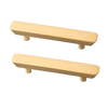 Threshold™ 085-03-1879 Brushed Brass Gathered Cabinet & Drawer Pull 2 Pack