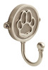 Franklin Brass FBPAWHK-SN Satin Nickel Paw Print Hook