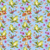 Blank Quilting 8682-11 Garden Glory Frogs Lt Blue Cotton Fabric By Yard