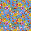 Blank Quilting 8680-77 Garden Glory Garden Allover Blue Cotton Fabric By Yard