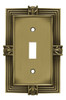 Franklin Brass 64474 Tumbled Antique Brass Pineapple Single Switch Wall Plate