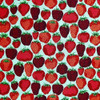 Snow Leopard English Garden PWSL056 Strawberry Fields Aqua Cotton Fabric By Yd