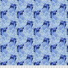 Corinne Haig PWCH009 Peacock Paradise Indigo Fabric By Yd