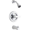 Delta BT13410 Foundations Chrome 1-Handle Bathtub & Shower Faucet Trim Kit