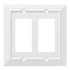 Brainerd W31565-PW Pure White Classic Architect Double GFCI Cover Plate