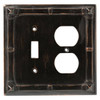 126404 Venetian Bronze TriBand Single Switch Single Duplex Cover Plate