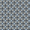 Stof Fabrics Bubble Grid Collection Diamond Blue Cotton Fabric By The Yard