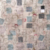 Tim Holtz PWTH021 Eclectic Elements Correspondence Postal Stamps Taupe Cotton Fabric By The 8 Yd Bolt