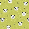 Stof Fabrics 4501-204 Pretty Panda Bamboo Cotton Fabric By The Yard