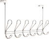 Franklin Brass OTDDOL6-CHR 6 Hook Over The Door Rail, 6-Coat and Hat Rack, Chrome