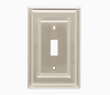 BRAINERD W36315-SN Windmere Satin Nickel Single Toggle Switch Wall Plate Cover