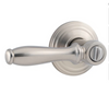 Kwikset 740ADL 15CP Ashfield Keyed Entry Leverset Satin Nickel