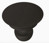 Brainerd P42957W-FB Matte Black 1 1/4" Casual Column Cabinet Drawer Knob