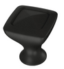 Liberty P27602K-FB Flat Black 1 1/8" Rustic Square Cabinet Drawer Knob