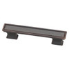 Threshold Oil Rubbed Bronze Dual Mount Vista Square Cabinet Drawer Pull 6 Pack