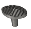 Liberty P38481C-904 1 3/8" Modern Herringbone Cabinet Knob Heirloom Silver