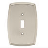 Hampton Bay W35600-SN Amherst Single Switch Cover Plate Satin Nickel