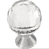 Better Homes & Gardens 1 3/16" Faceted Clear & Chrome Cabinet & Drawer Knob 2 Pack